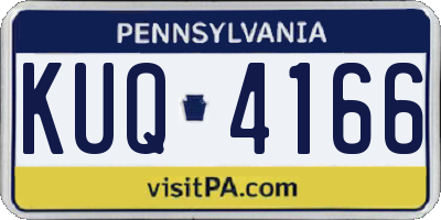 PA license plate KUQ4166