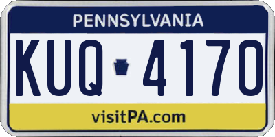 PA license plate KUQ4170