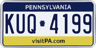 PA license plate KUQ4199