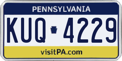 PA license plate KUQ4229
