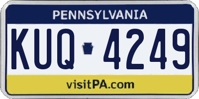 PA license plate KUQ4249