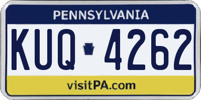 PA license plate KUQ4262