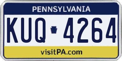 PA license plate KUQ4264