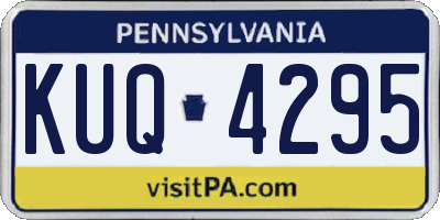 PA license plate KUQ4295