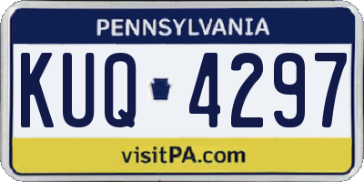 PA license plate KUQ4297