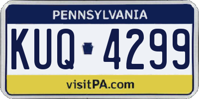 PA license plate KUQ4299