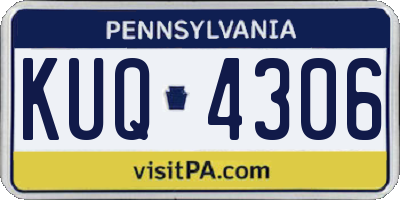 PA license plate KUQ4306