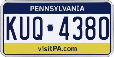 PA license plate KUQ4380