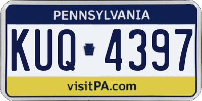 PA license plate KUQ4397