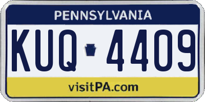 PA license plate KUQ4409