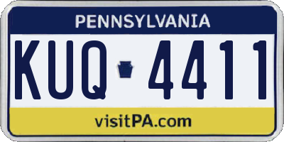 PA license plate KUQ4411