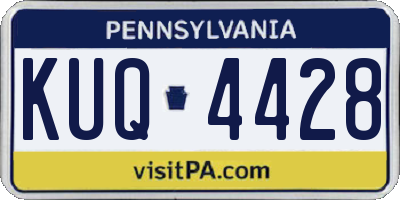 PA license plate KUQ4428
