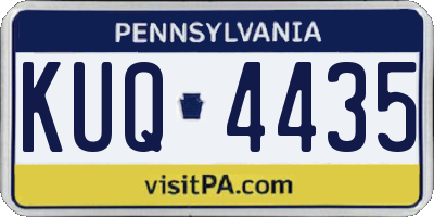 PA license plate KUQ4435