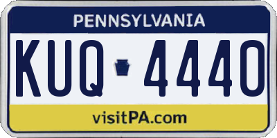 PA license plate KUQ4440