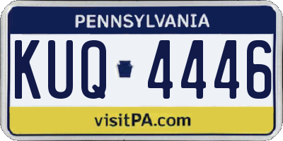 PA license plate KUQ4446