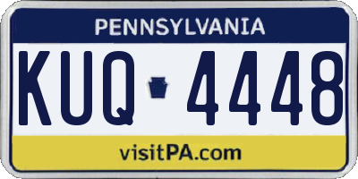 PA license plate KUQ4448