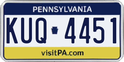PA license plate KUQ4451