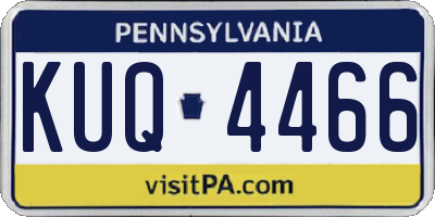PA license plate KUQ4466