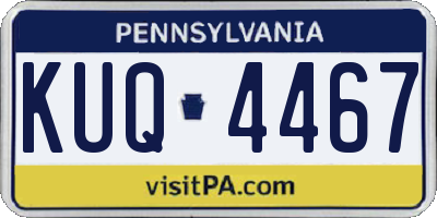 PA license plate KUQ4467
