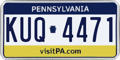 PA license plate KUQ4471