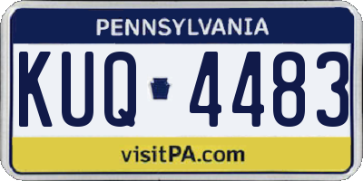 PA license plate KUQ4483