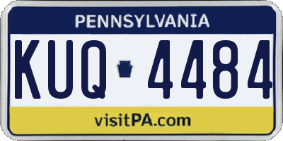 PA license plate KUQ4484