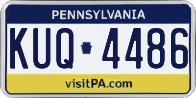 PA license plate KUQ4486