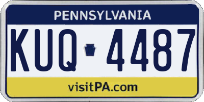 PA license plate KUQ4487