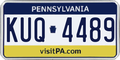 PA license plate KUQ4489