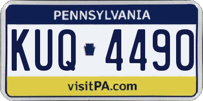 PA license plate KUQ4490