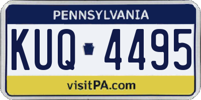 PA license plate KUQ4495
