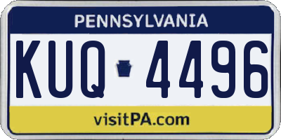 PA license plate KUQ4496