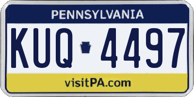 PA license plate KUQ4497
