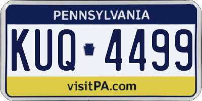 PA license plate KUQ4499
