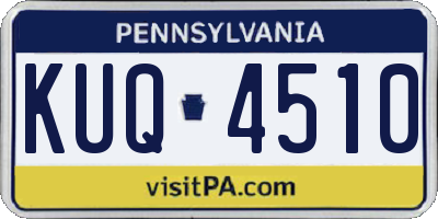 PA license plate KUQ4510