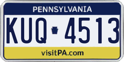 PA license plate KUQ4513