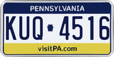 PA license plate KUQ4516