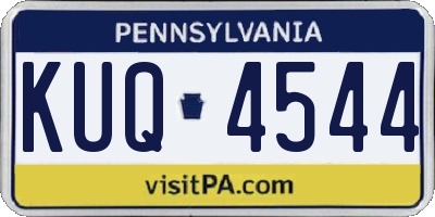 PA license plate KUQ4544