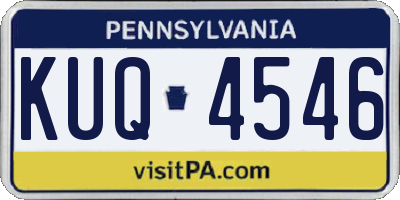 PA license plate KUQ4546
