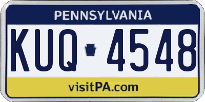 PA license plate KUQ4548