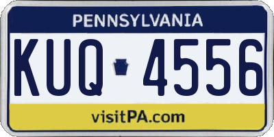 PA license plate KUQ4556