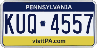 PA license plate KUQ4557