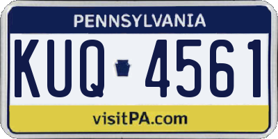 PA license plate KUQ4561