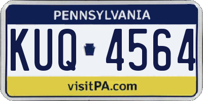PA license plate KUQ4564