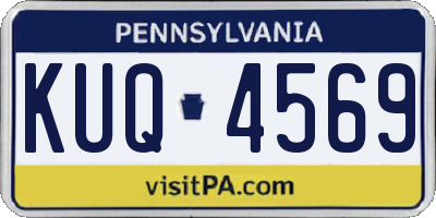 PA license plate KUQ4569