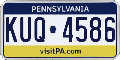 PA license plate KUQ4586