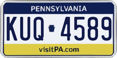 PA license plate KUQ4589