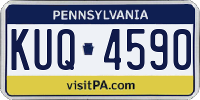 PA license plate KUQ4590