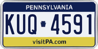 PA license plate KUQ4591