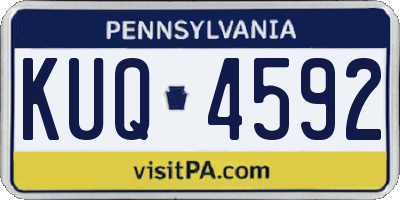 PA license plate KUQ4592